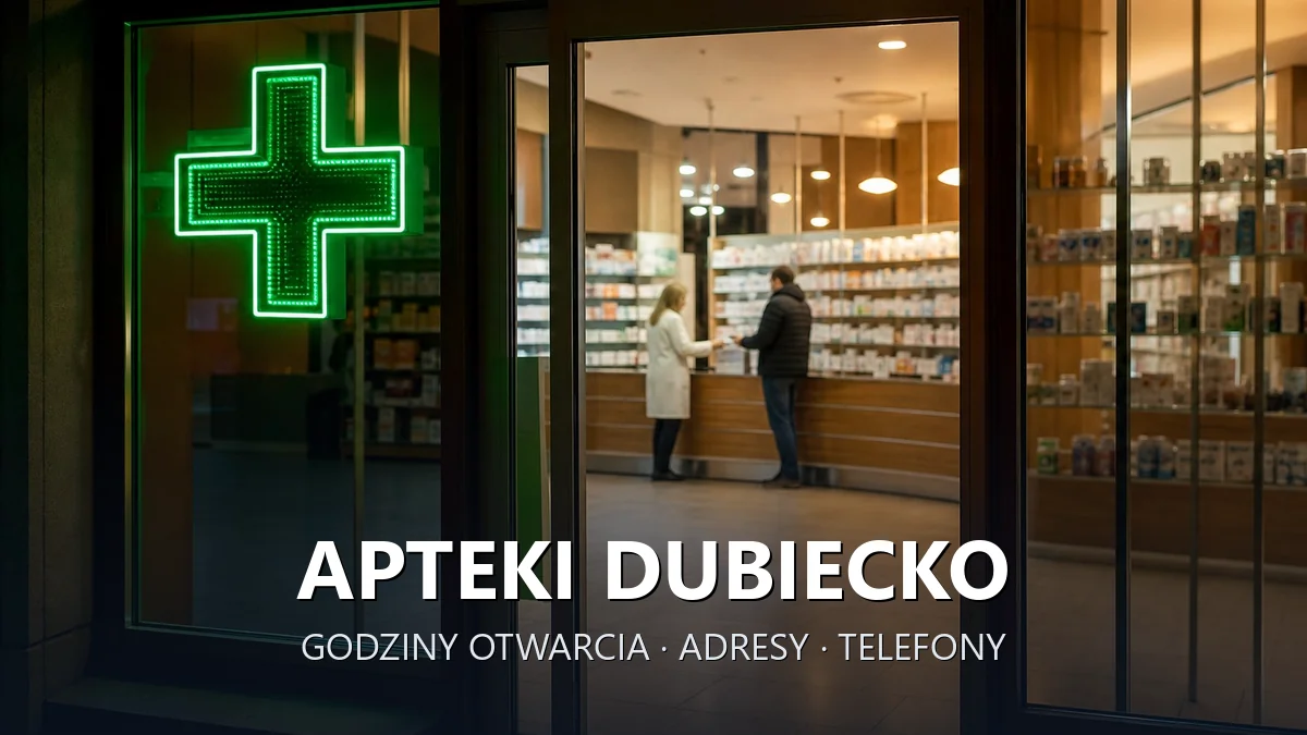 Apteki Dubiecko, powiat przemyski - adresy, telefony, godziny otwarcia