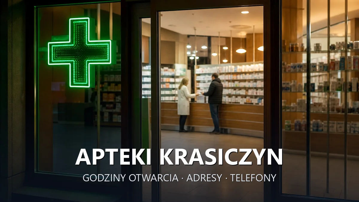 Apteki Krasiczyn, powiat przemyski - adresy, telefony, godziny otwarcia