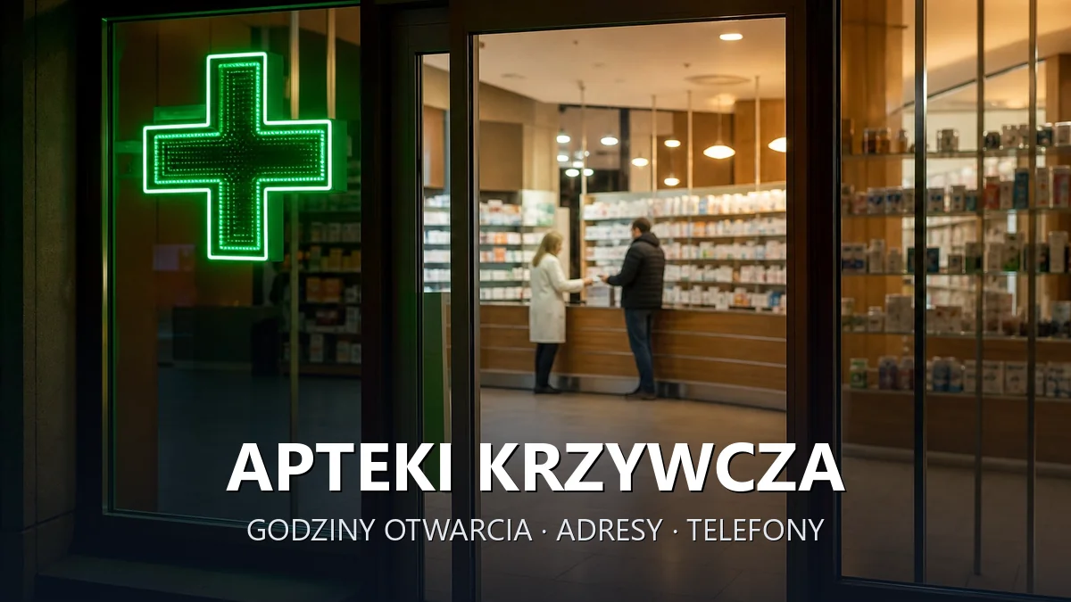 Apteki Krzywcza, powiat przemyski - adresy, telefony, godziny otwarcia