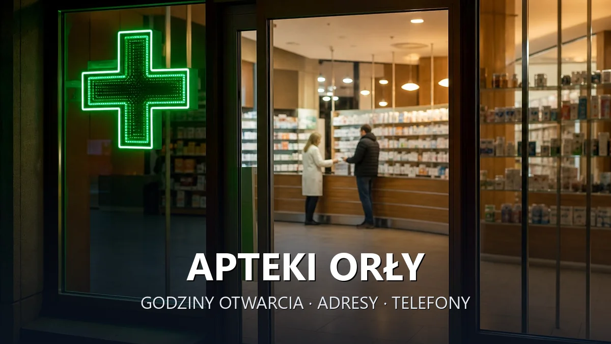 Apteki Orły, powiat przemyski - adresy, telefony, godziny otwarcia