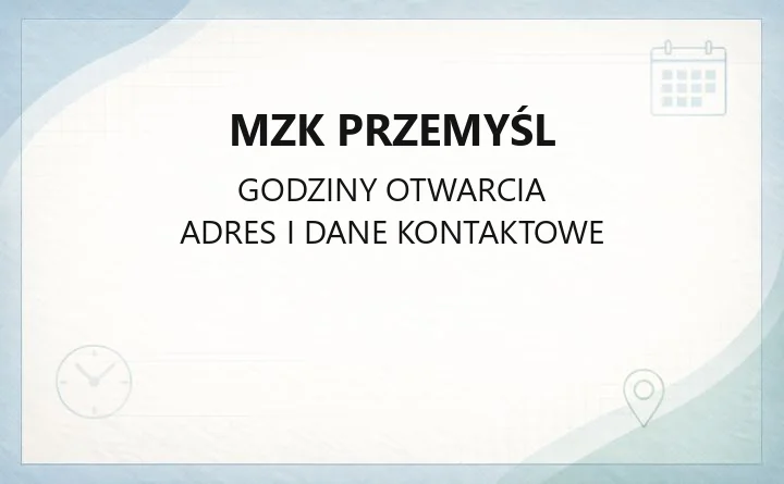 MZK Przemyśl - kontakt, bilety, linie autobusowe i stacja paliw