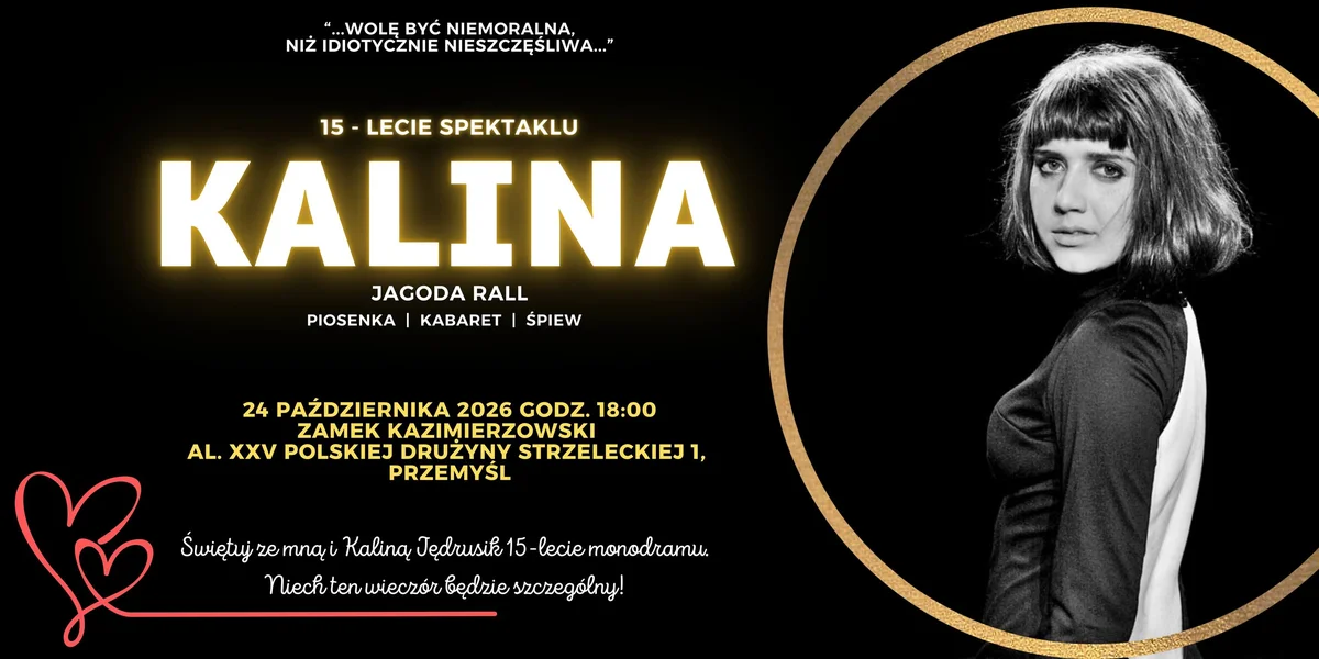 Grafika promocyjna wydarzenia KALINA – jubileusz w Przemyślu