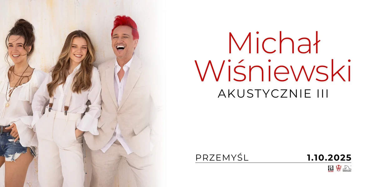 Grafika promocyjna wydarzenia Akustyczny koncert Michała Wiśniewskiego w Przemyślu