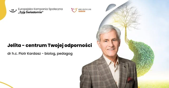 Grafika promocyjna wydarzenia Jelita — centrum Twojej odporności (Przemyśl)