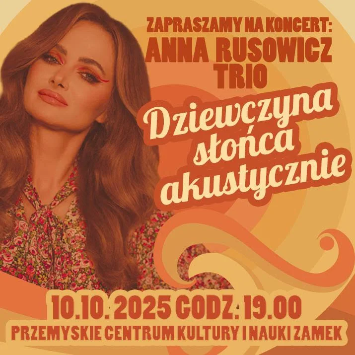 Grafika promocyjna wydarzenia Koncert akustyczny Anny Rusowicz w Przemyślu