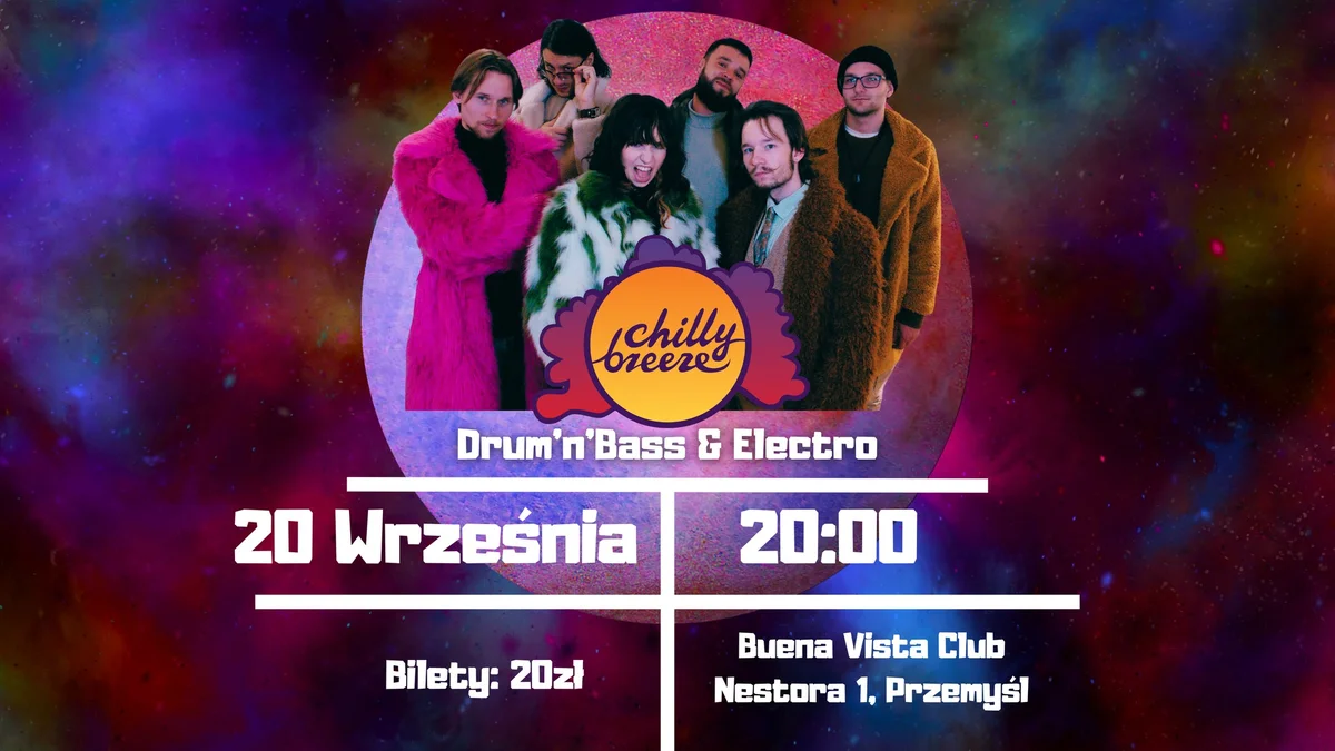Grafika promocyjna wydarzenia Koncert zespołu Chilly Breeze w Przemyślu