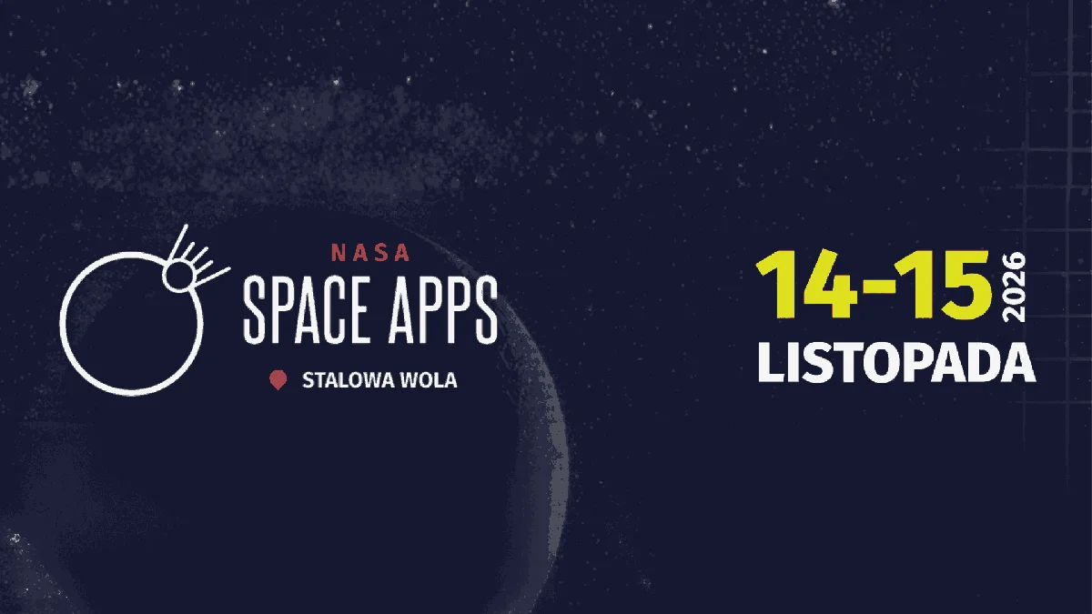 Grafika promocyjna wydarzenia NASA Space Apps Challenge 2026 w Stalowej Woli