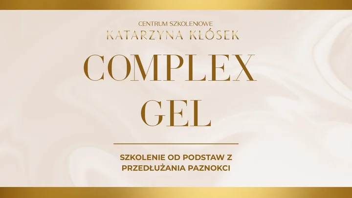 Grafika promocyjna wydarzenia PRZEMYŚL | Szkolenie Complex Gel — kompleksowe podstawy przedłużania paznokci