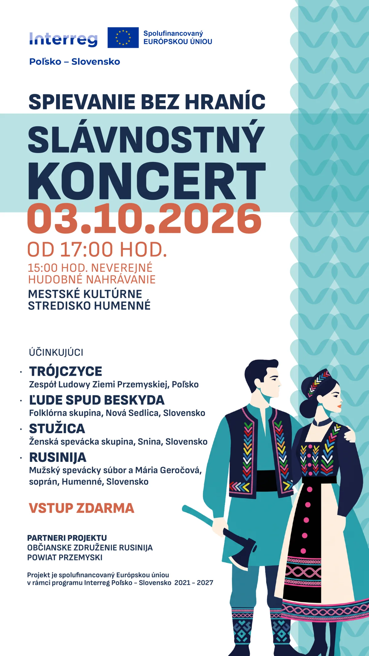 Grafika promocyjna wydarzenia Śpiewanie bez granic