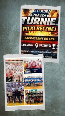 Grafika promocyjna wydarzenia Międzynarodowy Memoriał Masters w piłce ręcznej Przemyśl — turniej +55