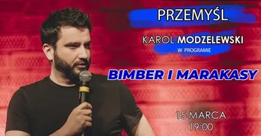 Grafika promocyjna wydarzenia Karol Modzelewski — „Bimber i marakasy” w Przemyślu