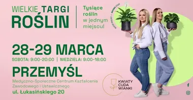 Grafika promocyjna wydarzenia Wielkie Targi Roślin — Przemyśl (edycja Wiosna 2026)