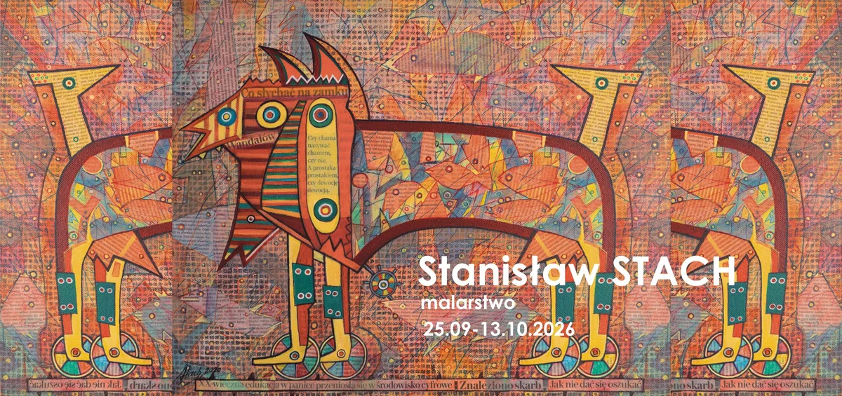 Grafika promocyjna wydarzenia Wernisaż wystawy malarstwa Stanisława Stacha w Przemyślu