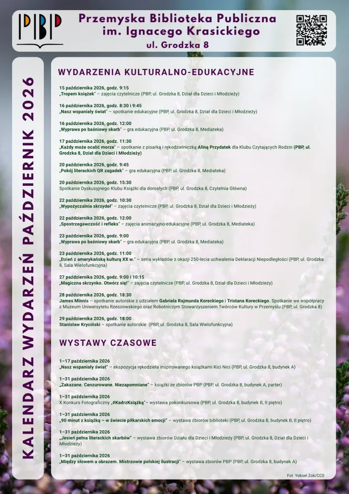 Październik w bibliotece zapowiada festiwal, gry i literackie odkrycia