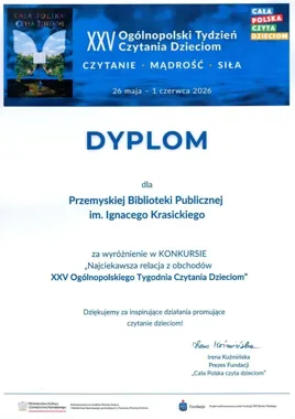 Przemyska biblioteka z wyróżnieniem za relację, która promuje czytanie dzieciom