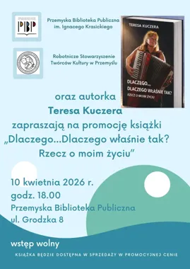 Teresa Kuczera wraca do Przemyśla - spotkanie autorskie i premiera książki