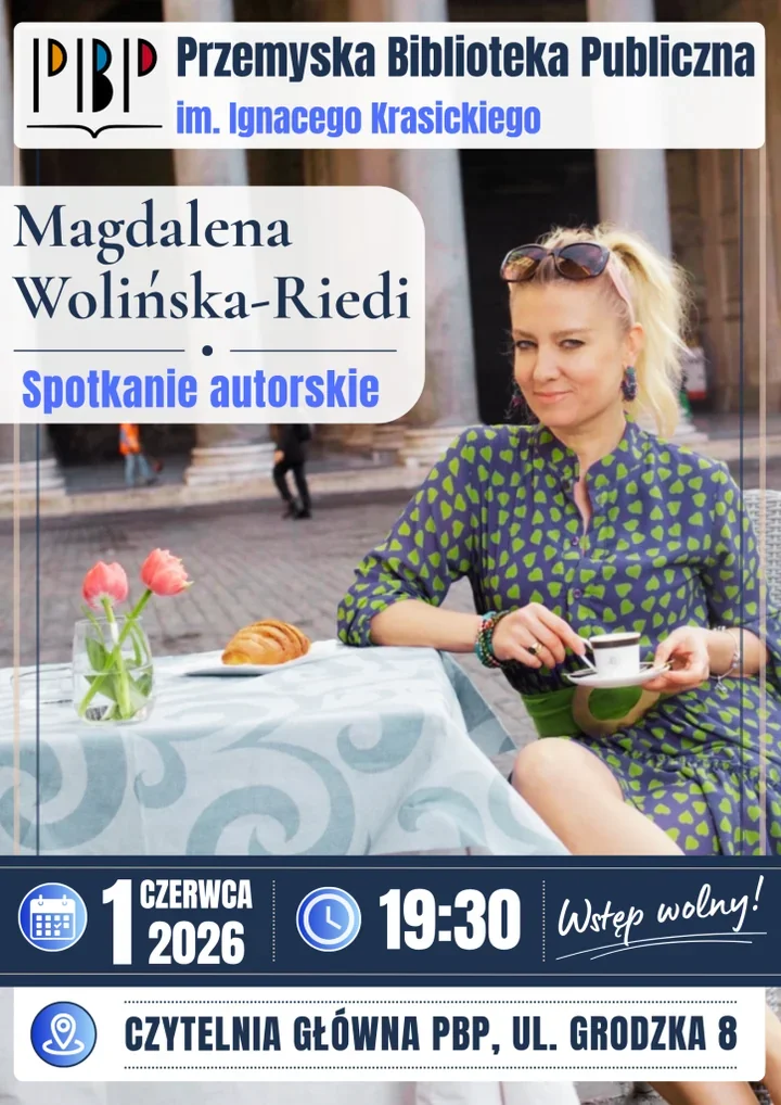 Watykan, Rzym i Przemyśl w jednym wieczorze - Magdalena Wolińska-Riedi w bibliotece