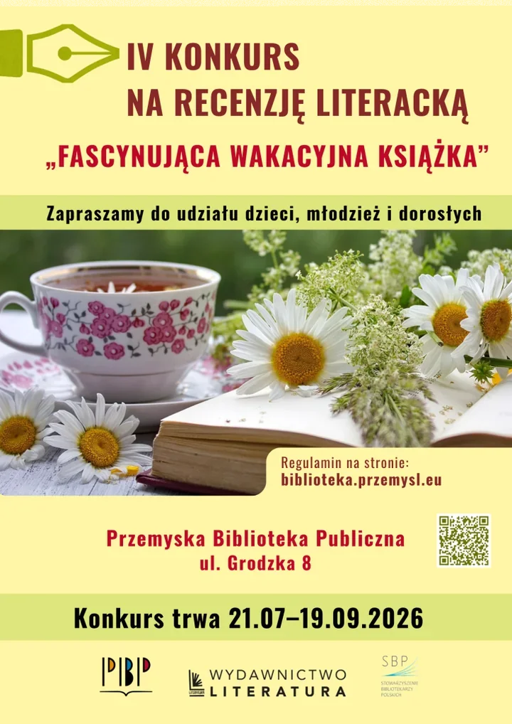 Wakacyjna książka czeka na recenzję - konkurs dla mieszkańców Przemyśla