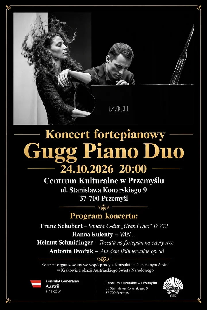 Cztery ręce, jeden fortepian - Gugg Piano Duo zagra w Przemyślu