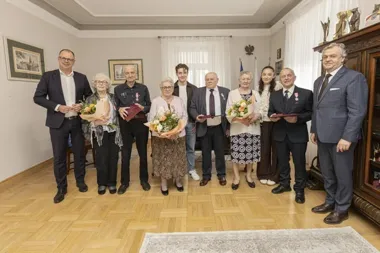 Trzy pary z Przemyśla świętowały Złote Gody – medale wręczył prezydent