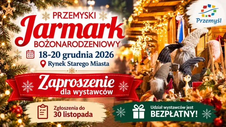 Bezpłatne stoiska na świątecznym jarmarku w Przemyślu