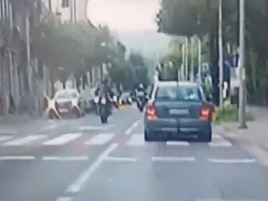 Motocyklista na jednym kole w Przemyślu - kara przyszła od razu