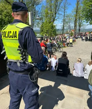 Sezon rowerowy w Kalwarii Pacławskiej zaczął się pod okiem policji
