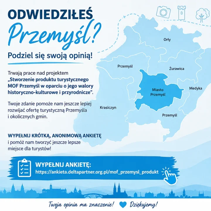 Turyści mogą wpłynąć na ofertę Przemyśla. Trwa anonimowa ankieta