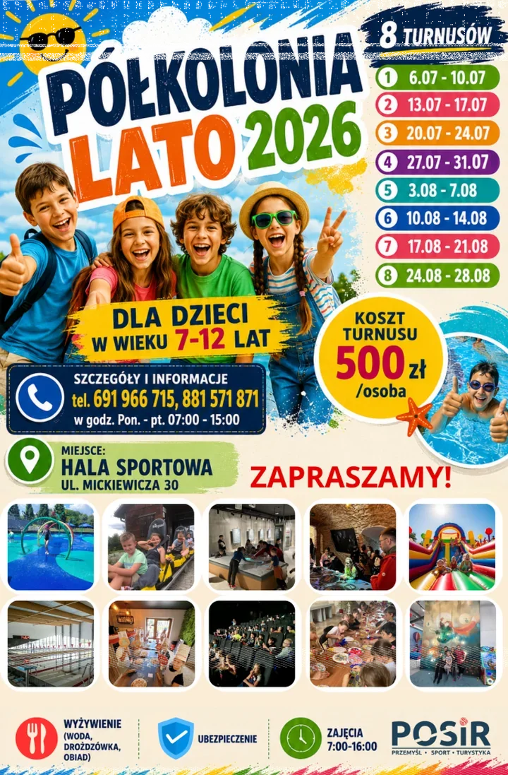Półkolonie POSiR wracają do Przemyśla. Dzieci czeka sport i przygoda