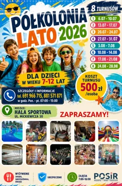 Półkolonie POSiR wracają do Przemyśla. Dzieci czeka sport i przygoda