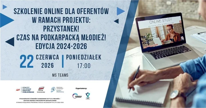 Mikrodotacje dla młodzieży pod lupą. Szkolenie dla oferentów odbędzie się online
