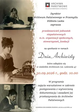 Dokumenty organizacji mogą trafić do archiwum. Spotkanie w Przemyślu