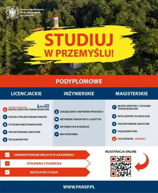 Bezpłatne studia w Przemyślu. Nabór kusi praktyką i elastycznym planem