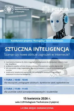 Sztuczna inteligencja pod lupą policji i uczelni w Przemyślu