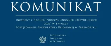Zatrzymanie po locie dronem nad dożynkami w Tryńczy